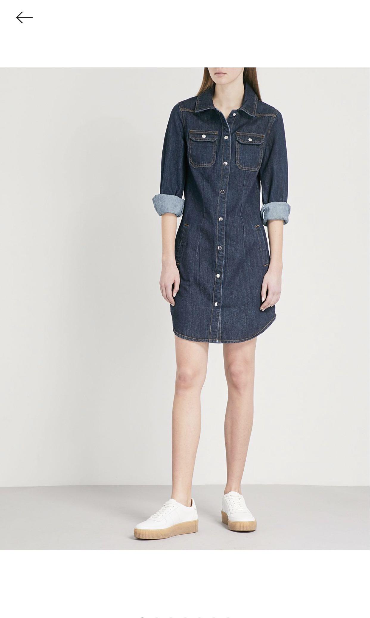 Warehouse denim dress sale