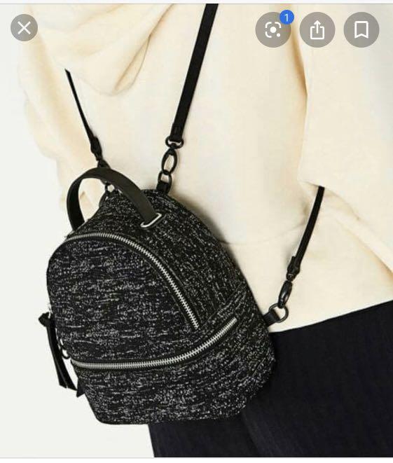 zara backpack glitter