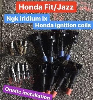 Honda Fit Jazz ge6 ge8 spark plug and ignition coil replacement