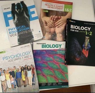 Units 1 & 2 textbooks