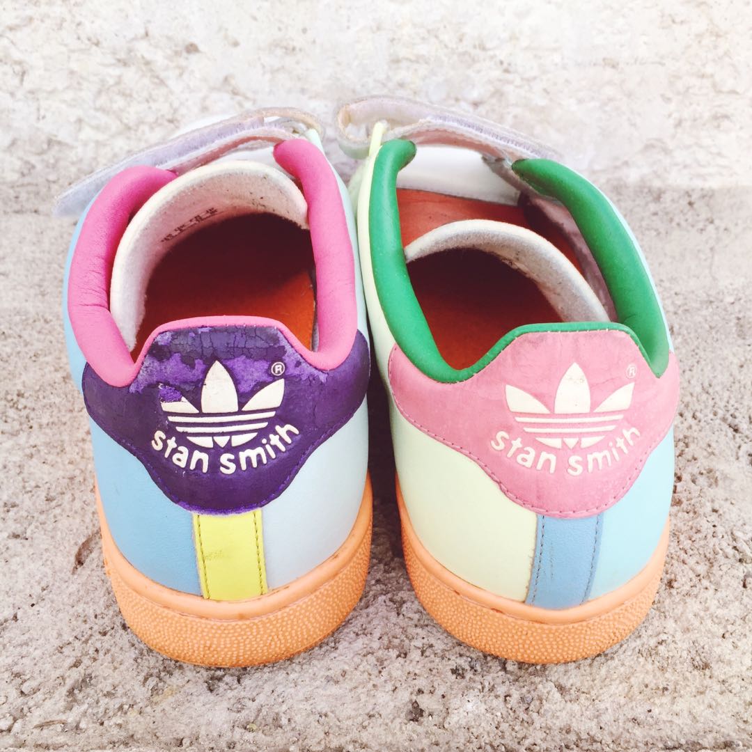 Adidas Stan Smith Rainbow Velcro, Women's Fashion, Footwear, Sneakers ...