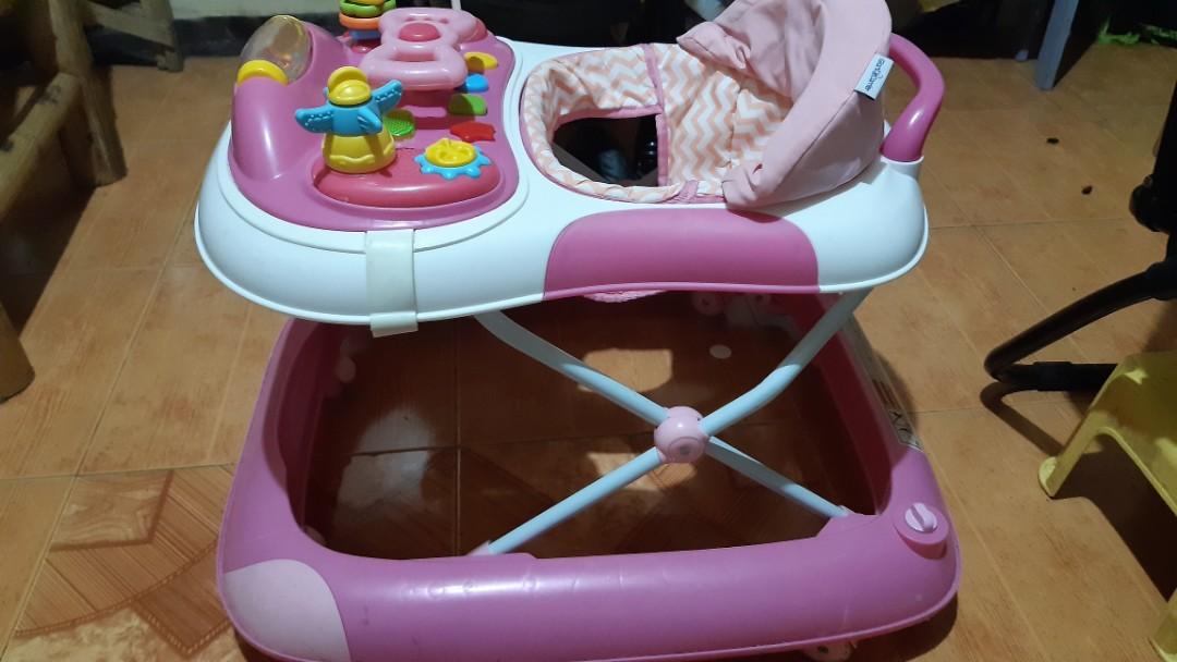 Apruva reversible stroler, giant carrier walker, fisher price rocker