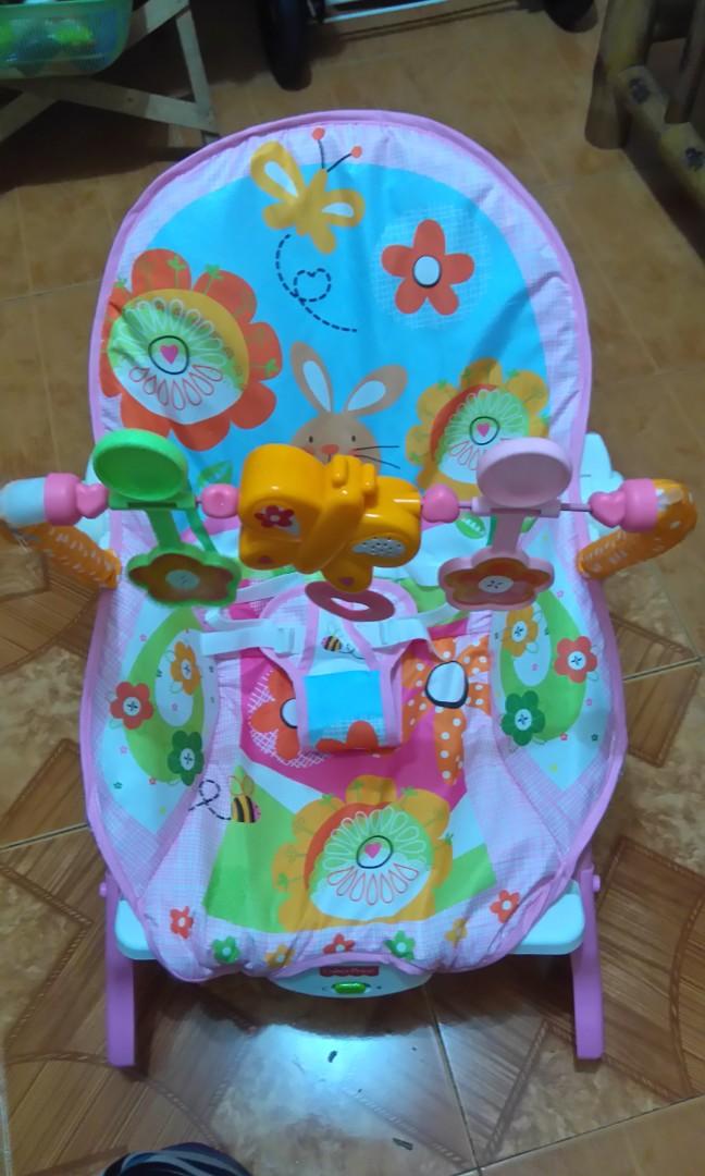Apruva reversible stroler, giant carrier walker, fisher price rocker