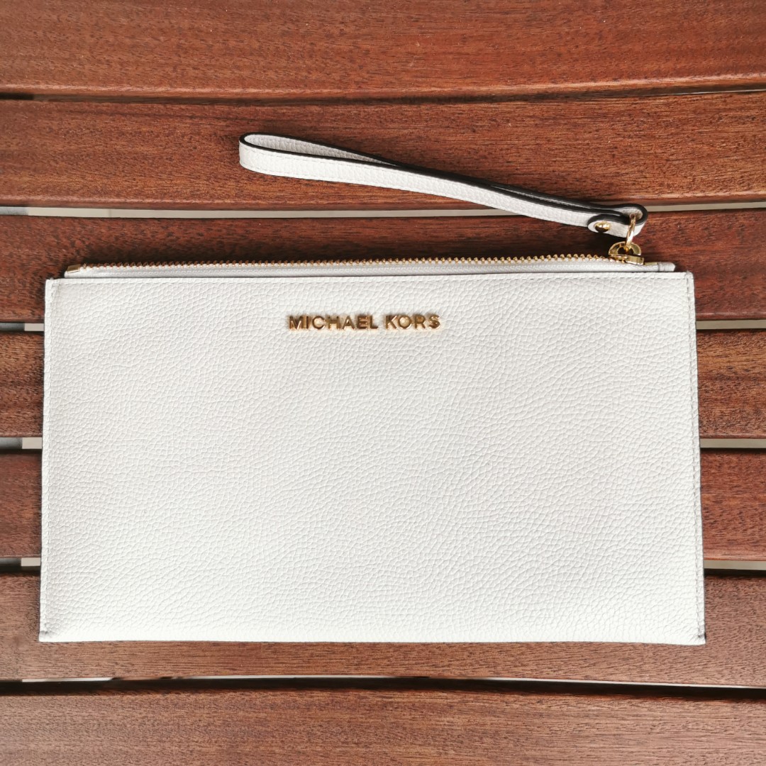 Michael kors lg zip clutch store