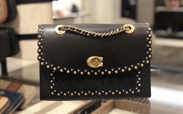 Coach parker sales studded bag