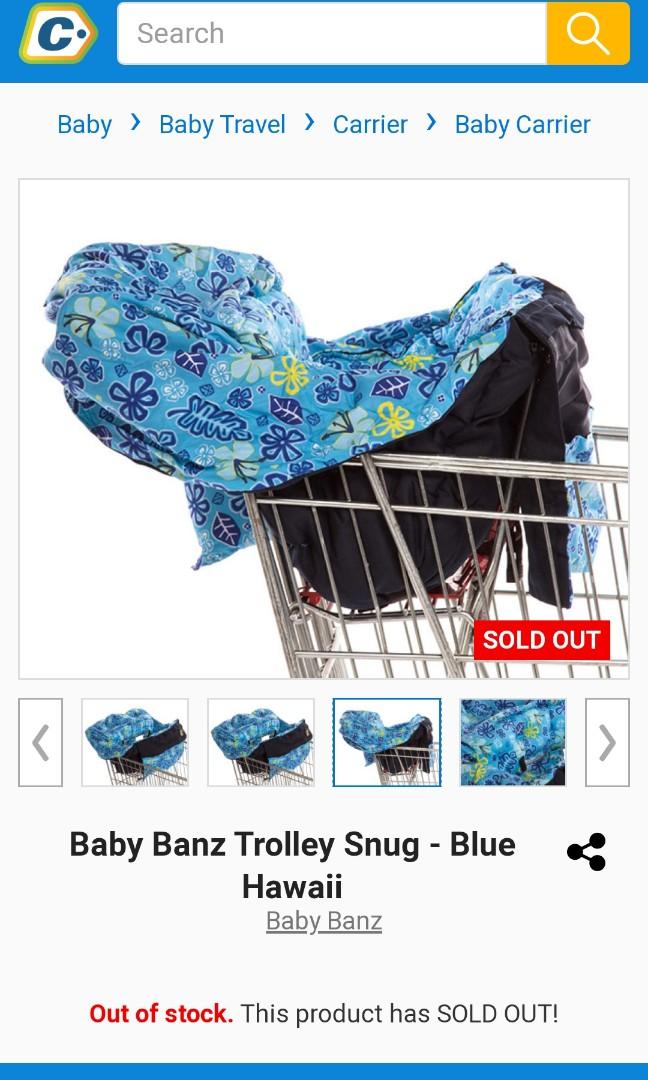 Baby banz deals trolley snug
