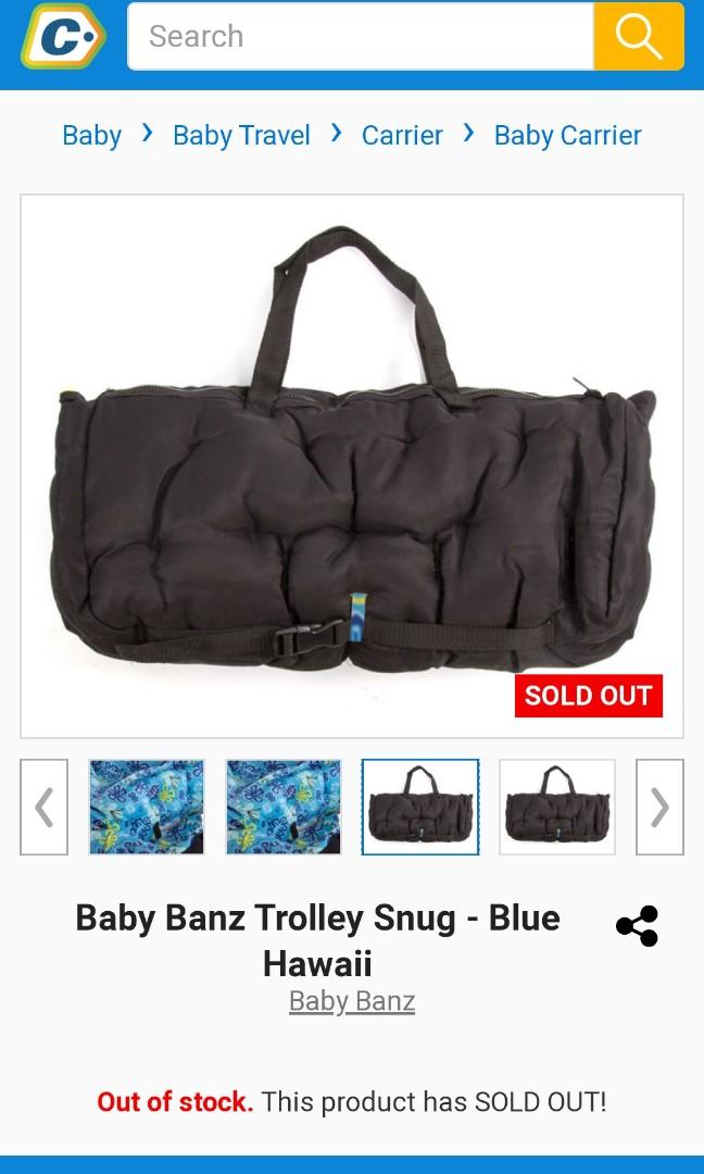 Baby banz discount trolley snug