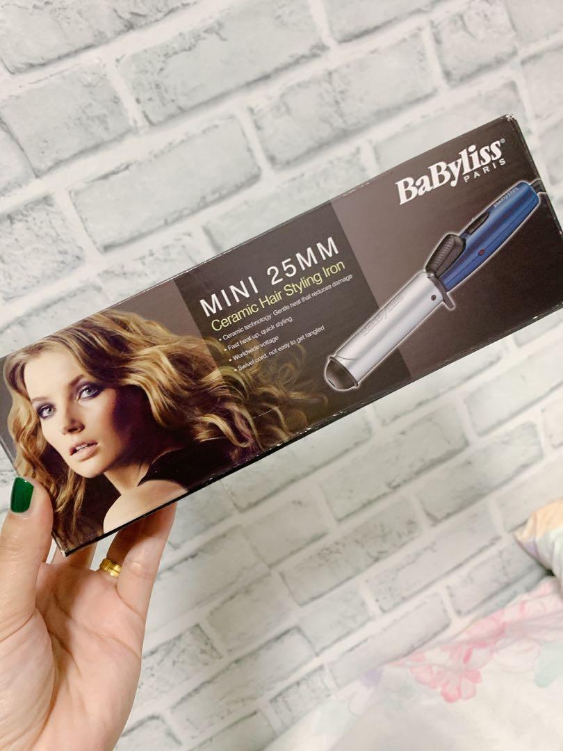 Babyliss mini 25mm curling iron Beauty Personal Care Hair on Carousell
