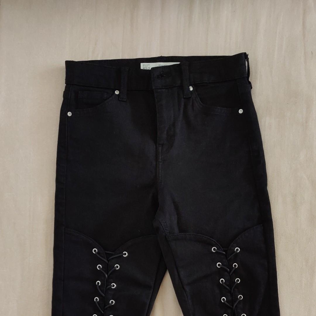 black rocker pants