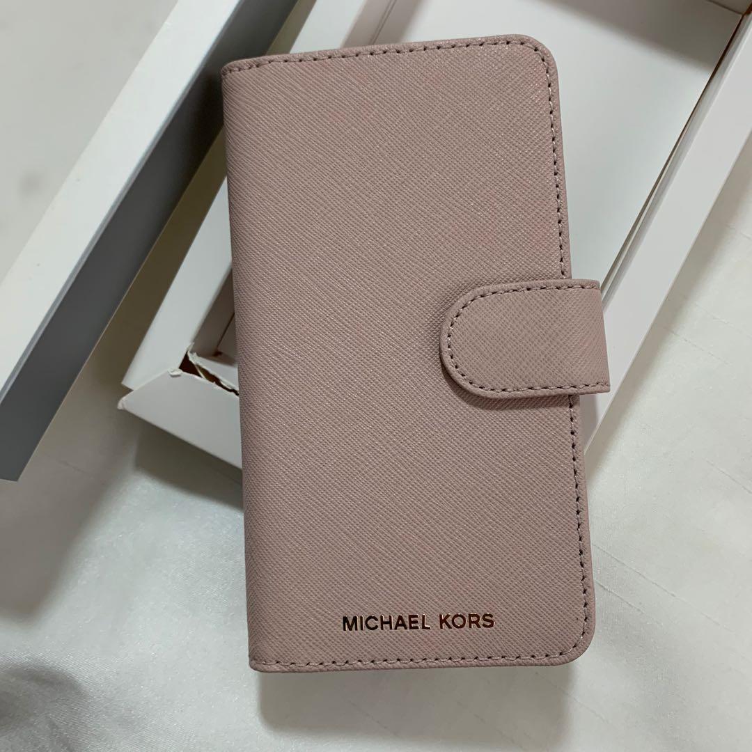 michael kors leather phone case