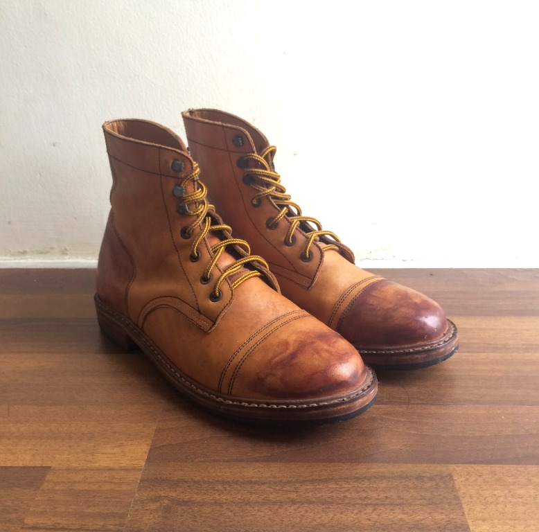 tan pull on boots
