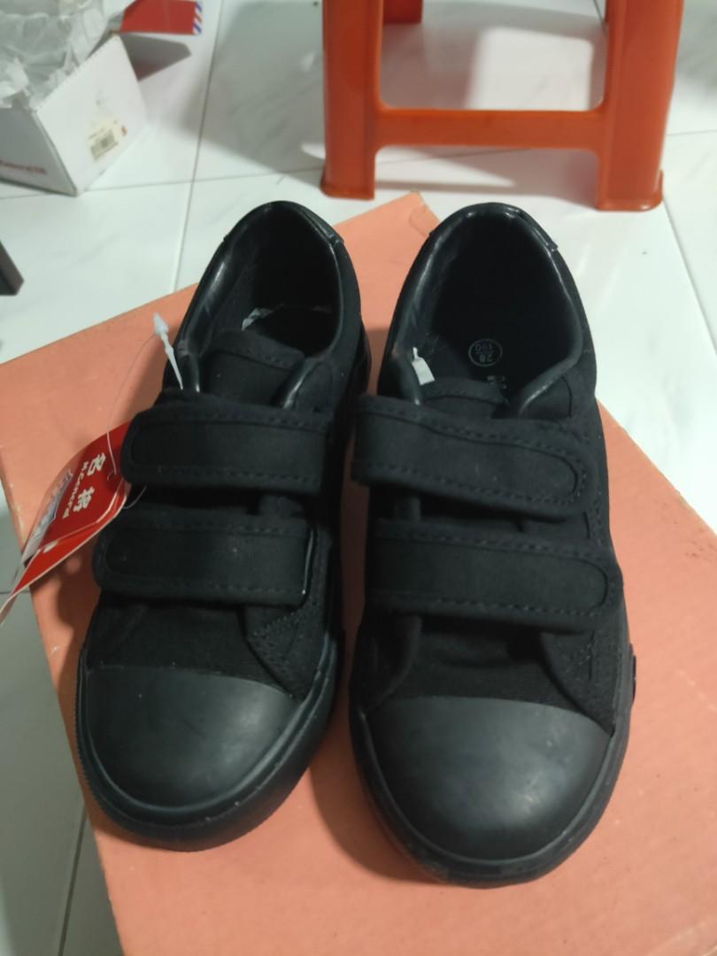 canvas black school shoes