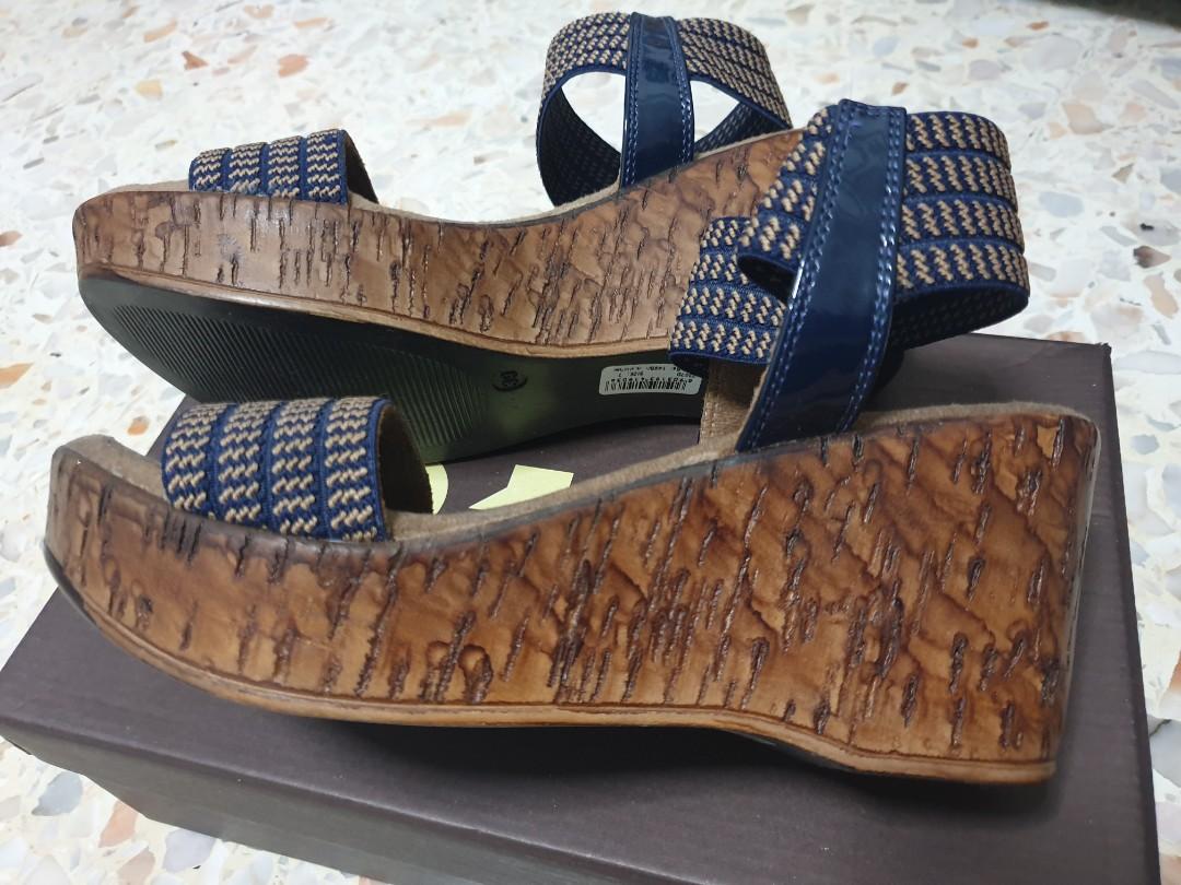 Catwalk blue top wedges