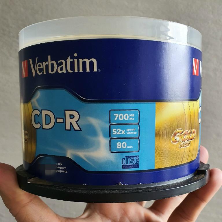 CD-R Recordable Compact Disc 700 MB GOLD Verbatim & SONY, TV & Home ...