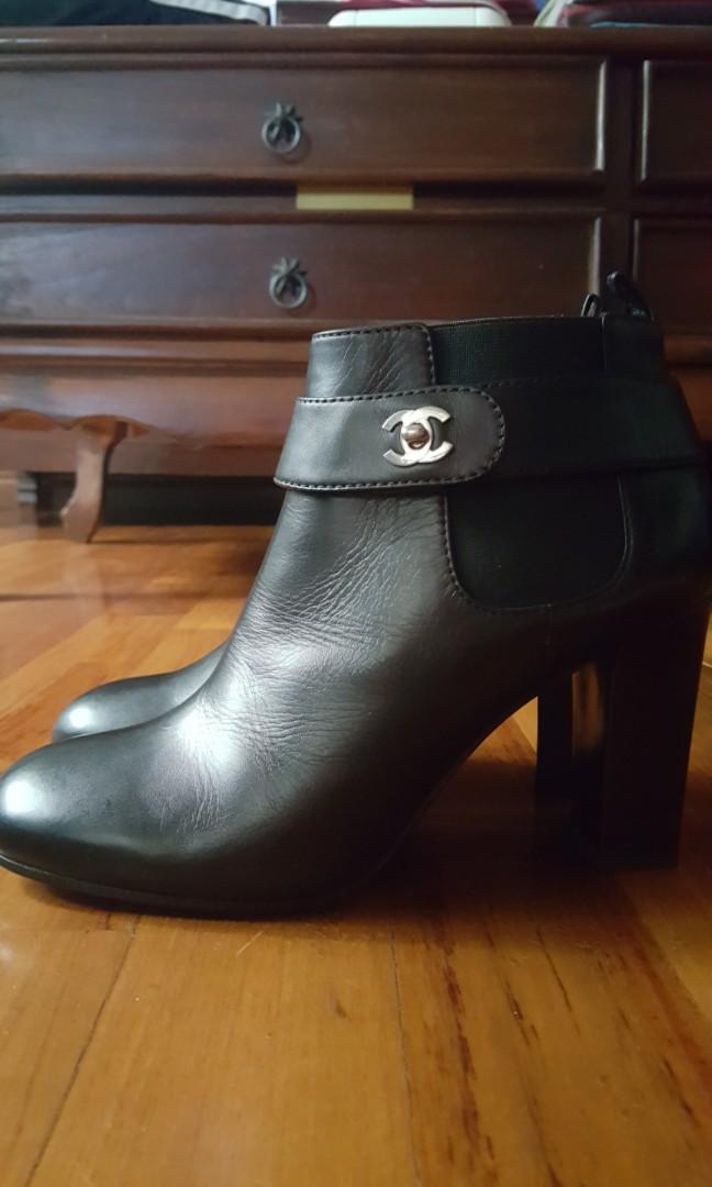 saks chanel boots