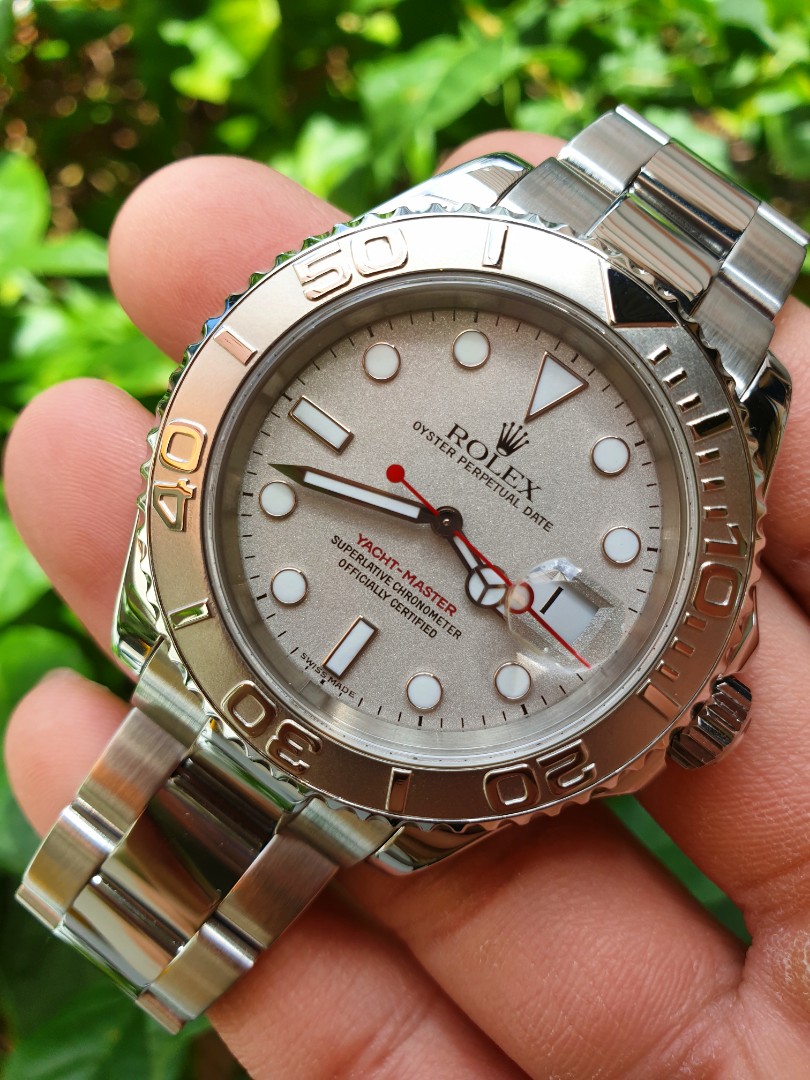 SOLD - Rolex Yachtmaster 16622 Circa 2008 Platinum Dial and Bezel