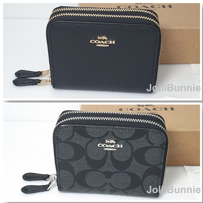 Coach zip wallets for women clearance