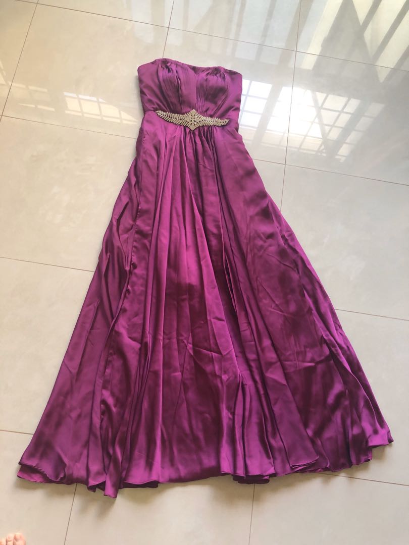 bustier evening gown