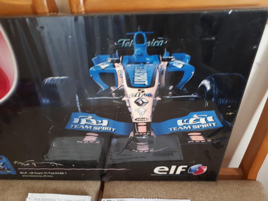F1 RENAULT ELF TEAM SPIRIT Poster Frame not movie - 02, Hobbies & Toys ...
