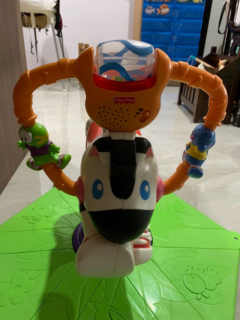 Fisher Price Bouncing Zebra, Hobbies & Toys, Toys & Games on Carousell