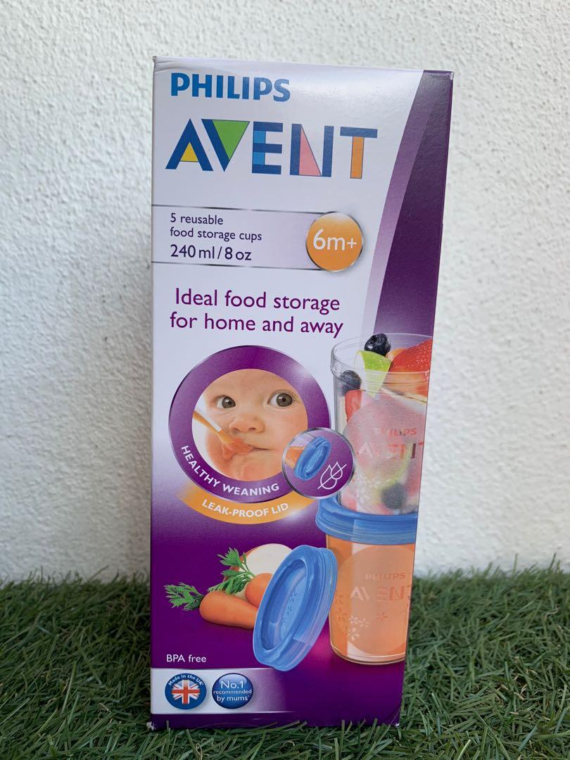 Food storage container cups for weaning, Babies & Kids, Nursing