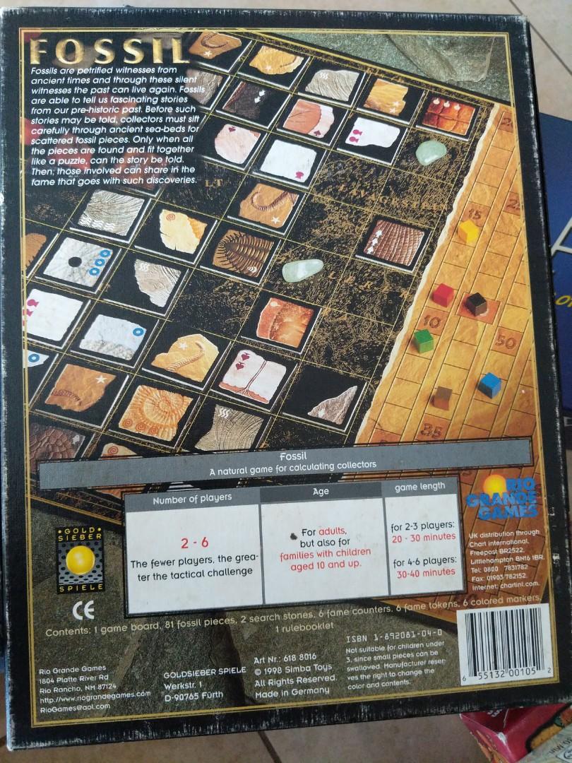 Fossil boardgame, Hobbies & Toys, Toys & Games on Carousell