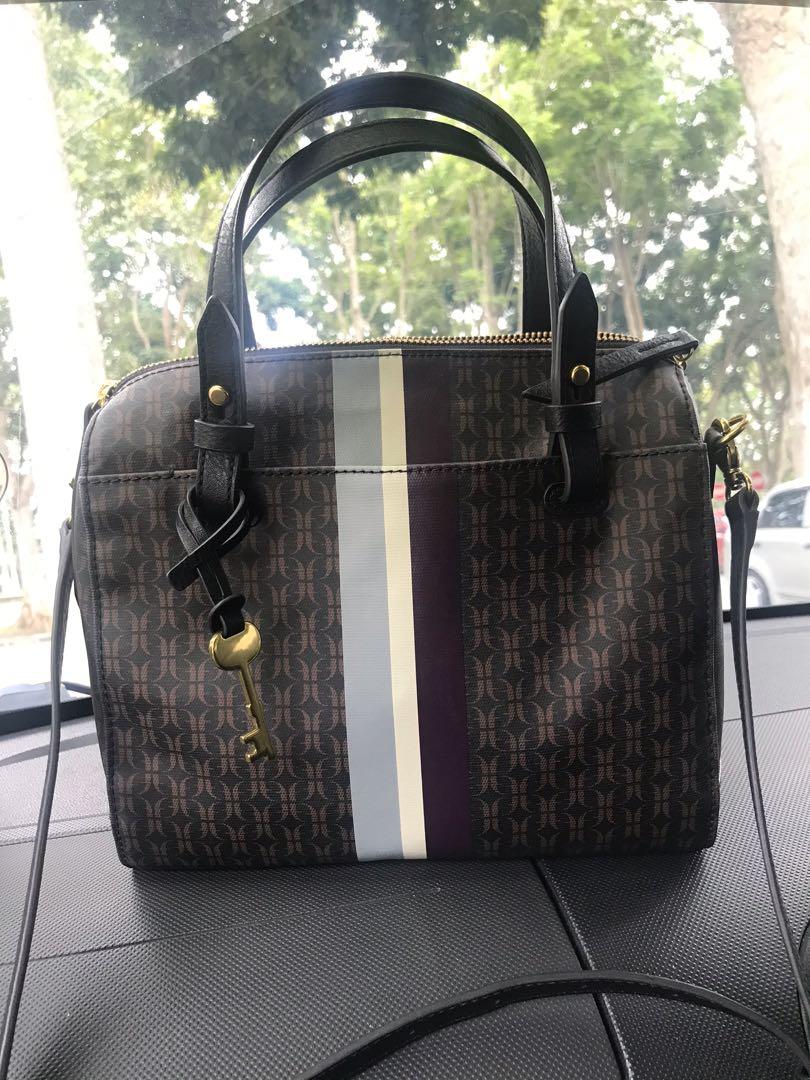 Fossil rachel hotsell satchel black multi