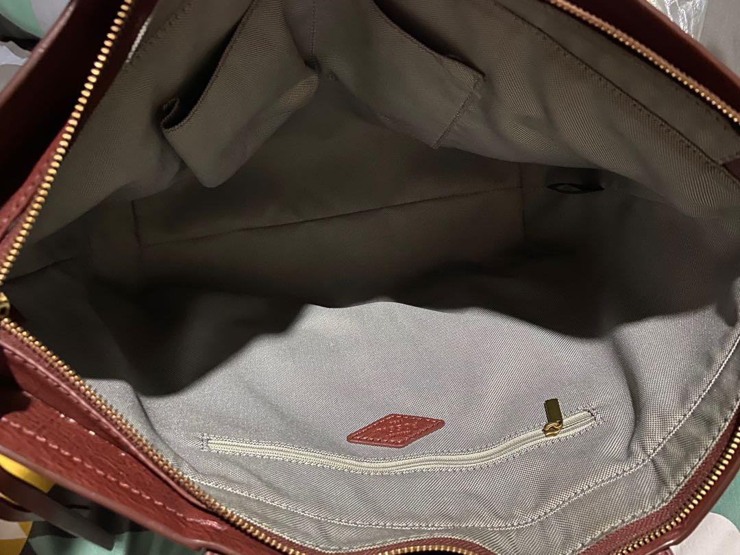 FOSSIL SLOAN TOTE HENNA Fesyen Wanita Tas Dompet di Carousell