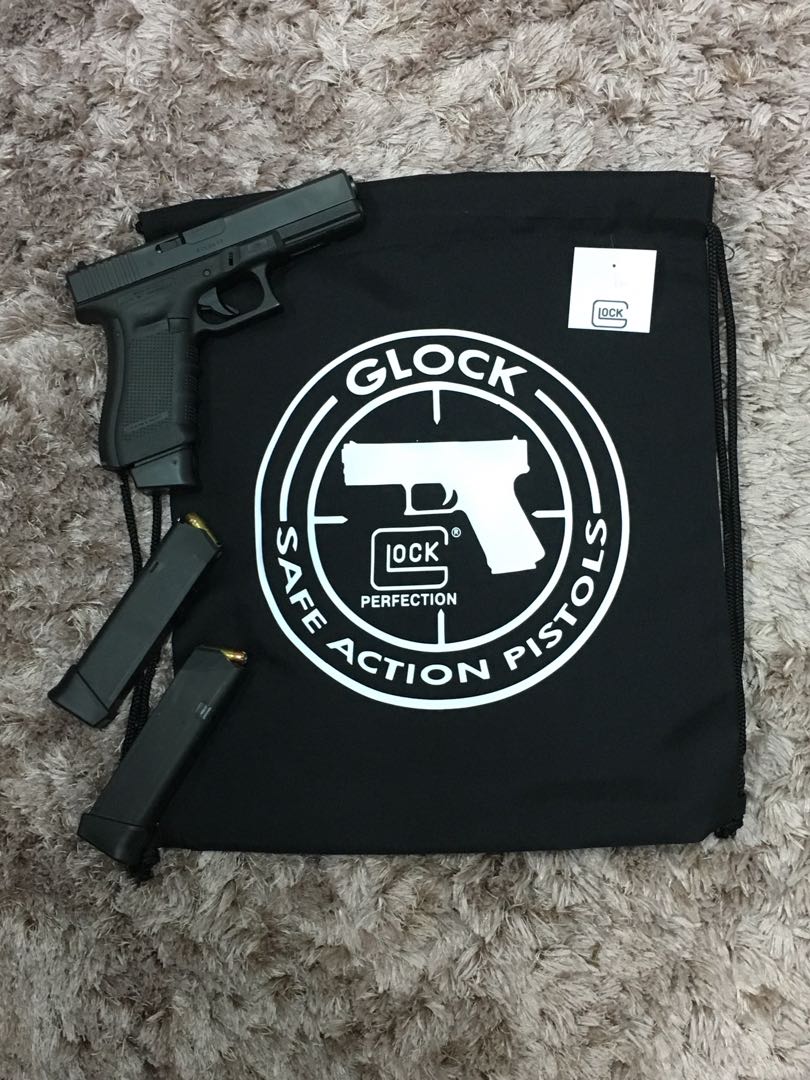 Glock Tactical Drawstring Bag (Category: Belt bags, Clutches and Pouches) located in Pasig City. Submitted by applezph (Listing ID 271270688, Image 2). Description: Glock Drawstring Bag Made of polyester fabric Mode of payment via BDO / BPI .