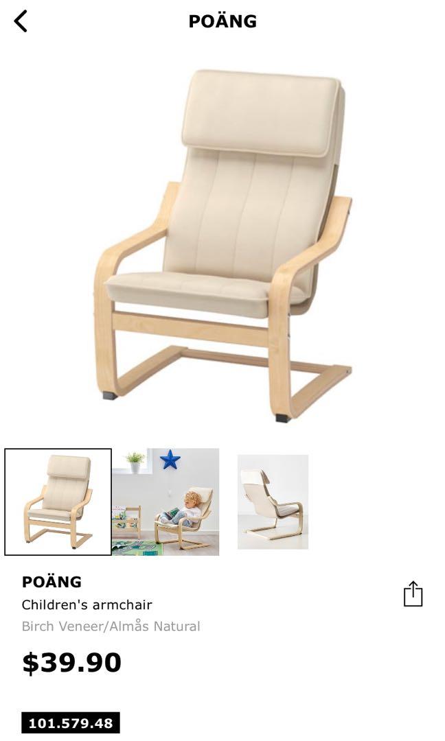Brand New In Box Ikea Poang Children S Armchair For Kids Babies Kids Baby Nursery Kids Furniture Kids Tables Chairs On Carousell