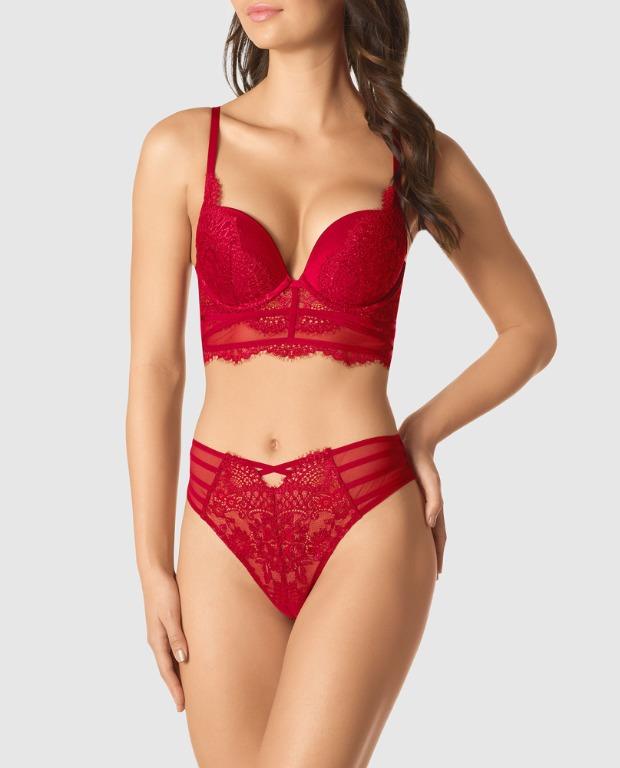 La Senza Beyond Sexy Size 32B Red Lacquer #ThankYouNext, Women's