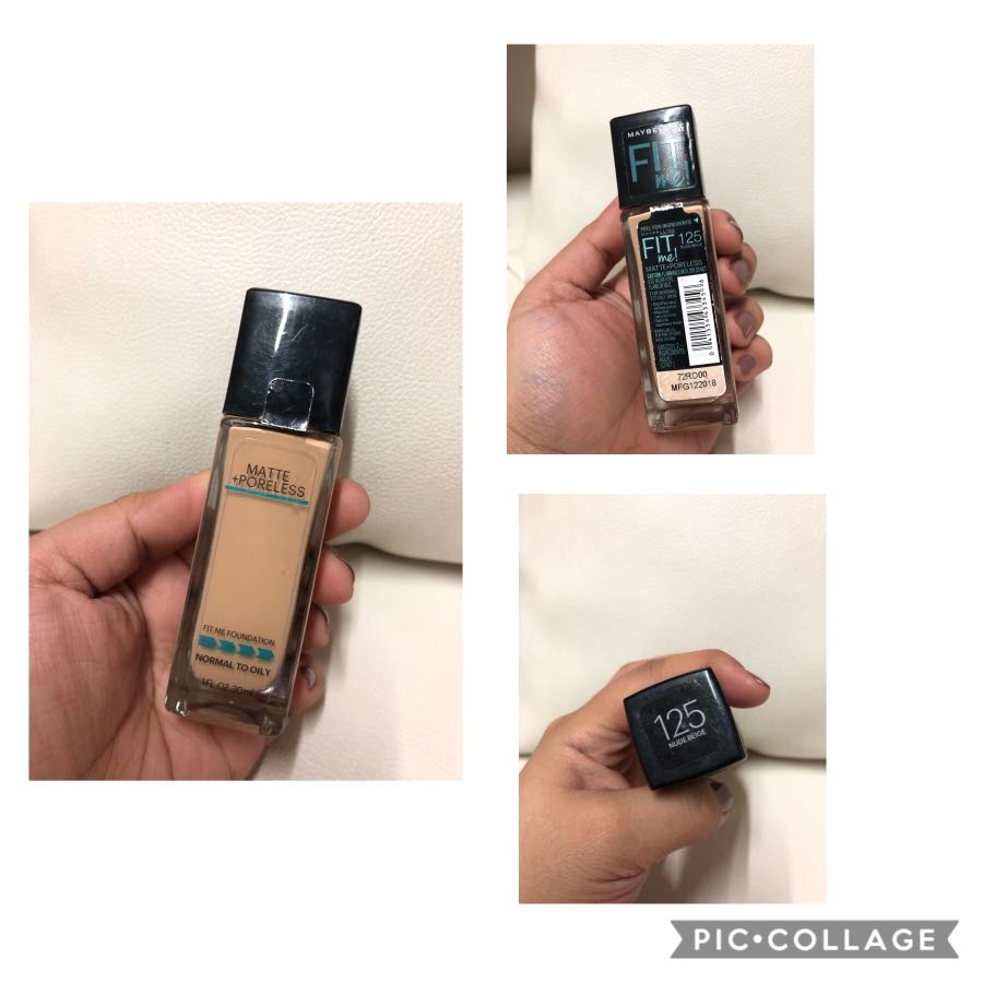 Maybelline Fit Me Matte Foundation Shade 125 Health Beauty Makeup On Carousell