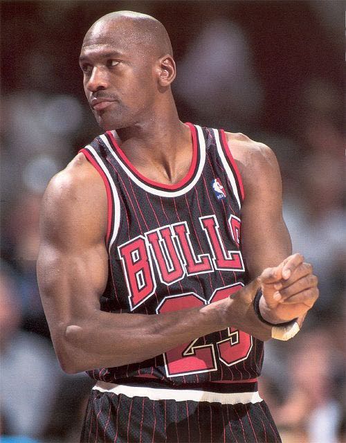 Men's Mitchell & Ness Michael Jordan Black Chicago Bulls 1996 Hardwood  Classics Authentic Jersey