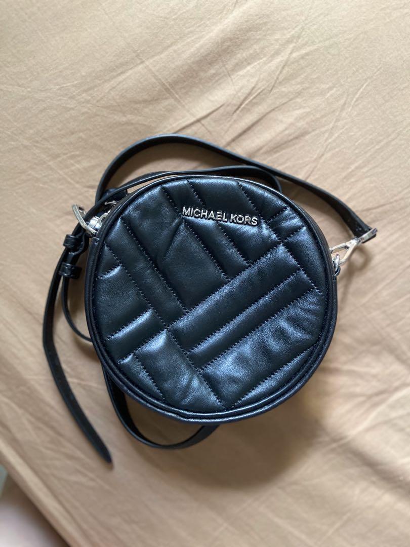 Michael Kors Round Sling Bag, Luxury, Bags & Wallets on Carousell
