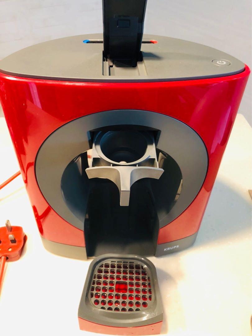 NESCAFE Dolce Gusto Oblo Coffee Machine by Krups - Red, TV & Home ...