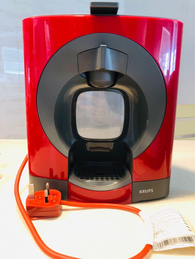 NESCAFE Dolce Gusto Oblo Coffee Machine by Krups Red, TV & Home