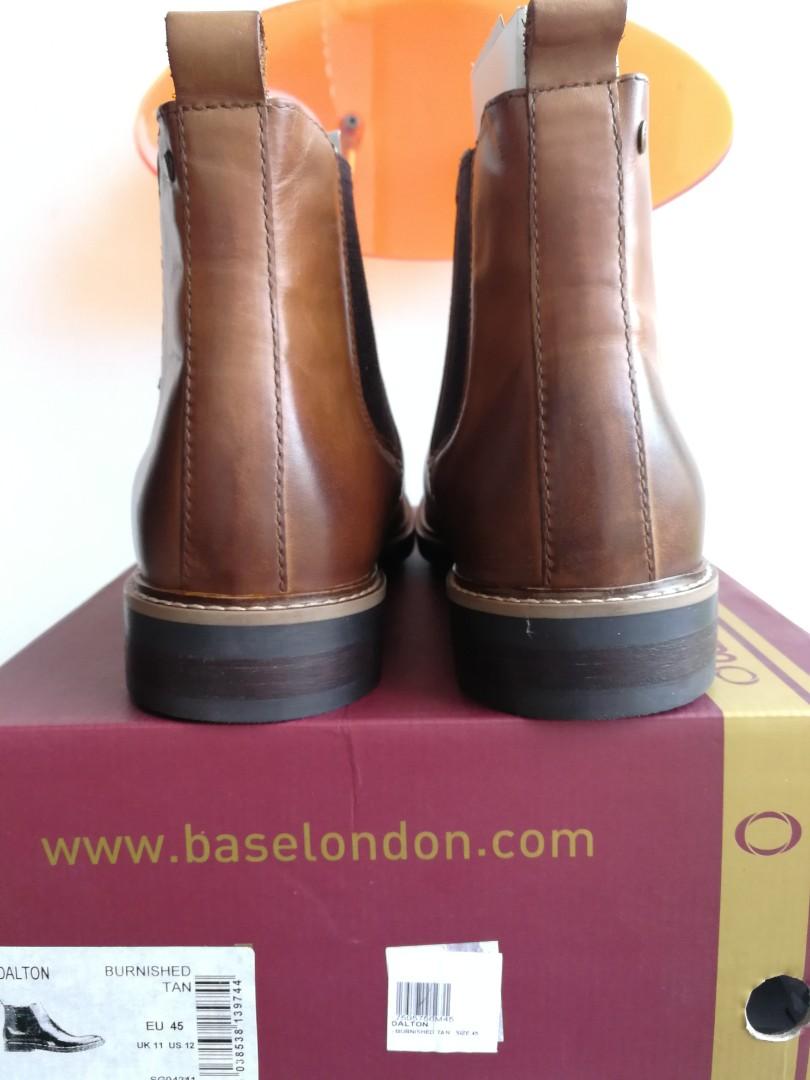 SALE Authentic Base London Dalton Burnished Tan Boots EU 46 UK 11 US 12