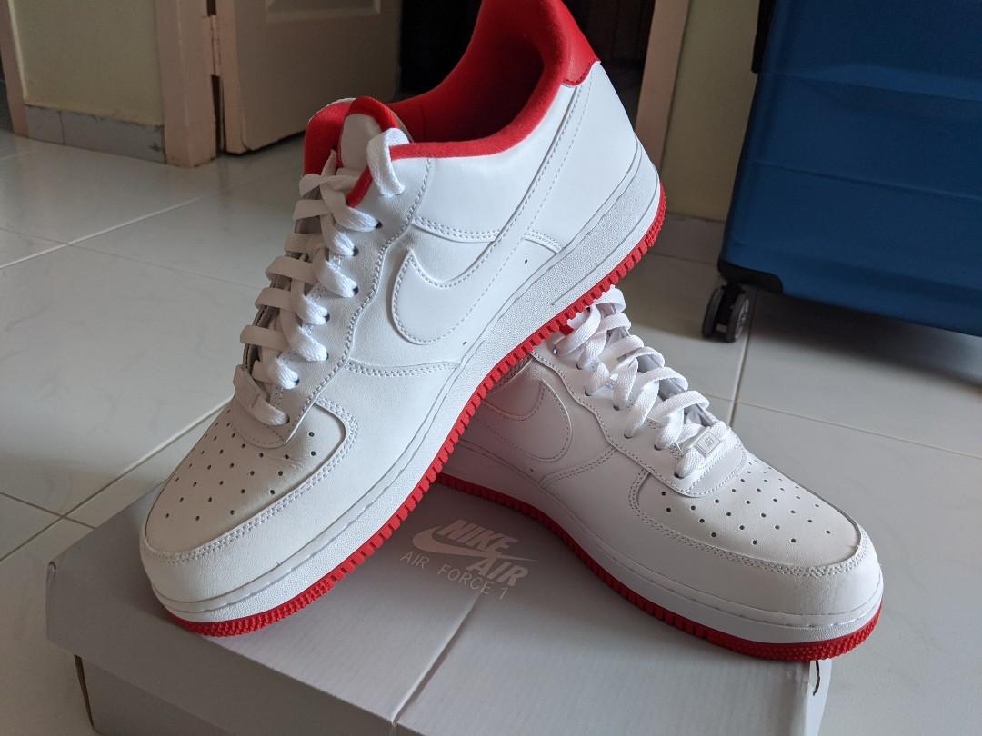 air force 1 in red