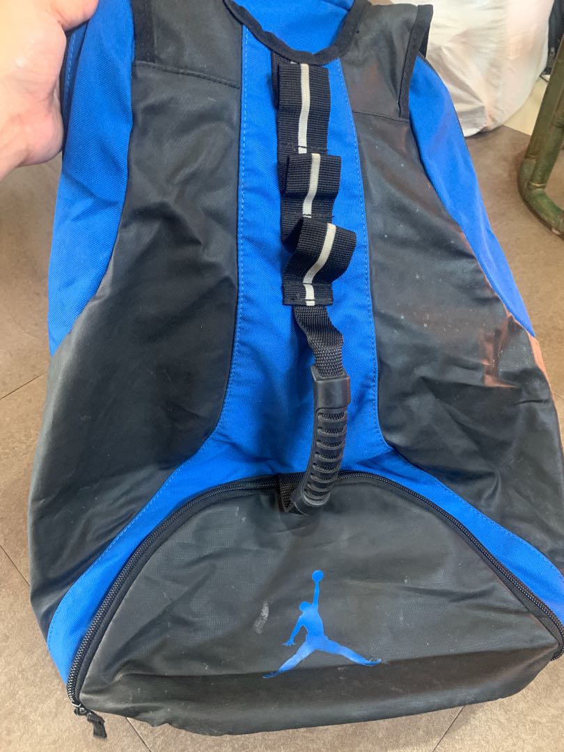 black and blue jordan backpack