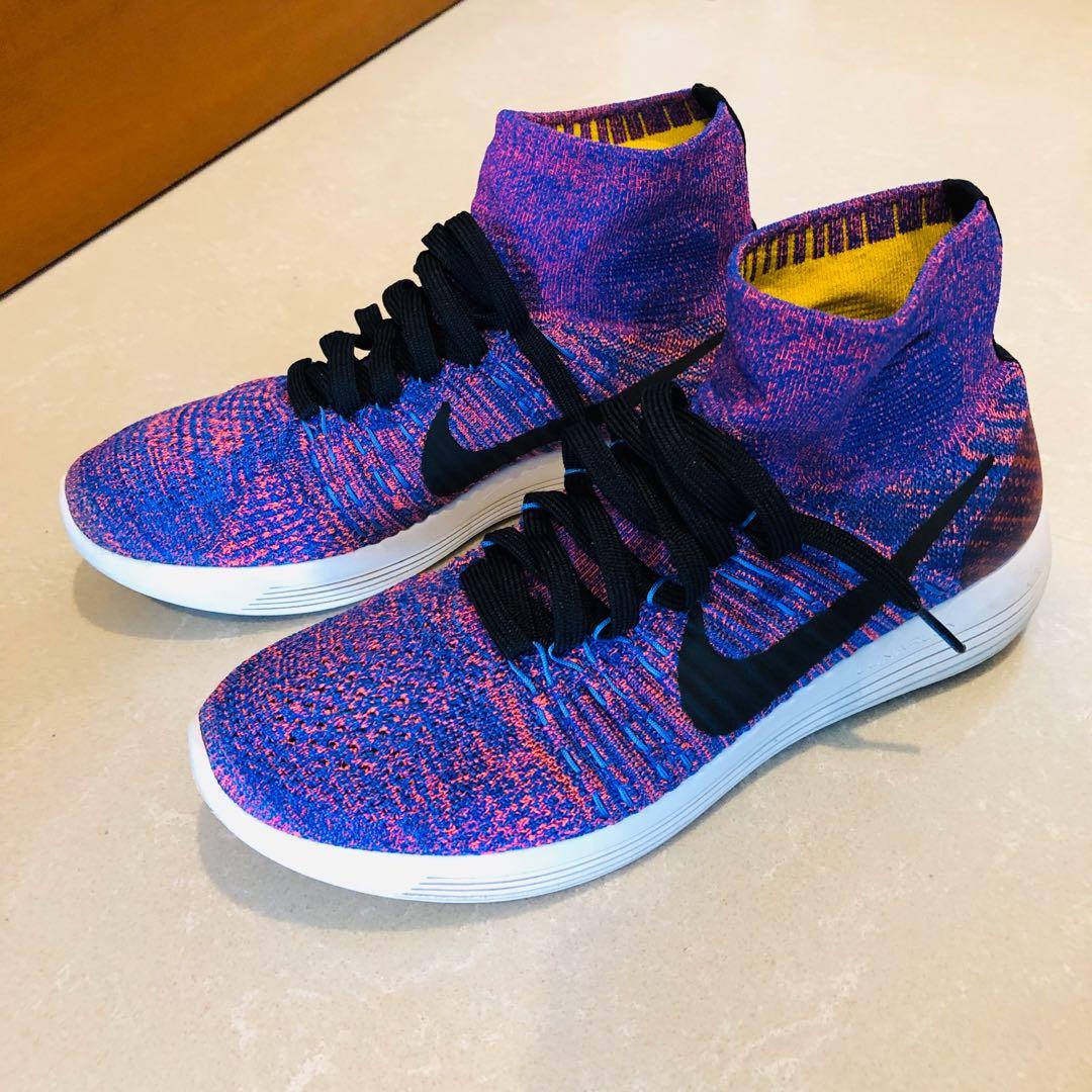 Nike Men s Flyknit High cut Purple size US8 Women s Fashion