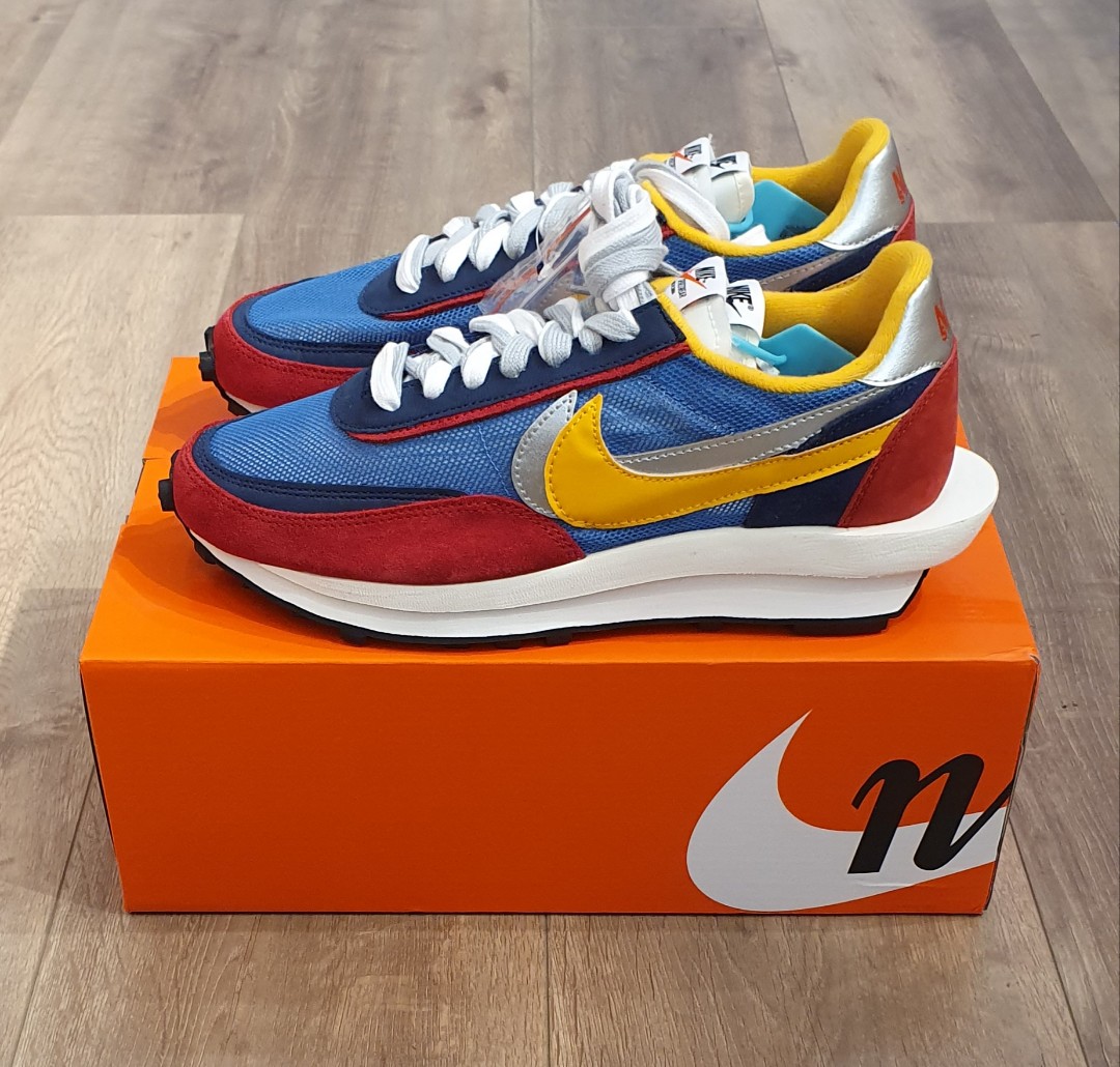 sacai blue red