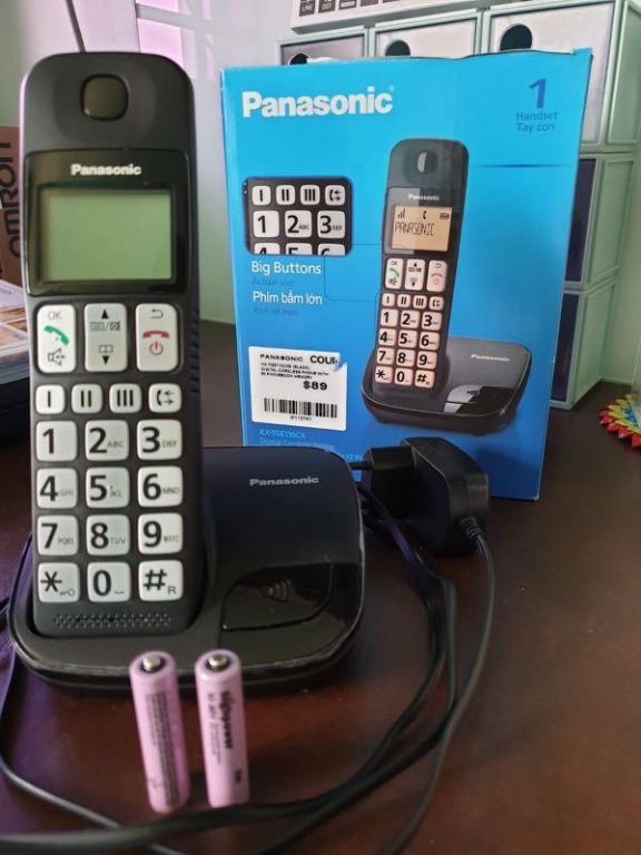 Panasonic Digital Cordless Phone KXTGE110CX, TV & Home Appliances, TV