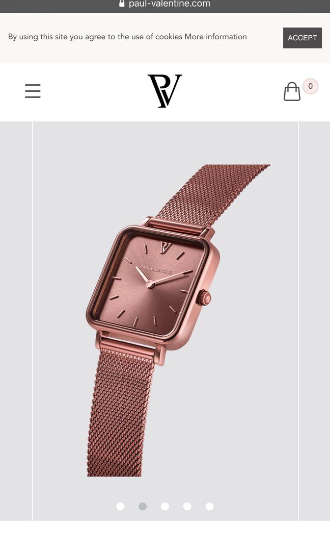 Paul Valentine coffee mesh watch Mobile Phones Gadgets Wearables Smart Watches on Carousell
