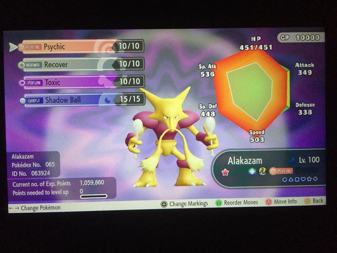 Pokemon Lets Go Shiny Alakazam, Video Gaming, Gaming Accessories, Game Gift  Cards & Accounts on Carousell