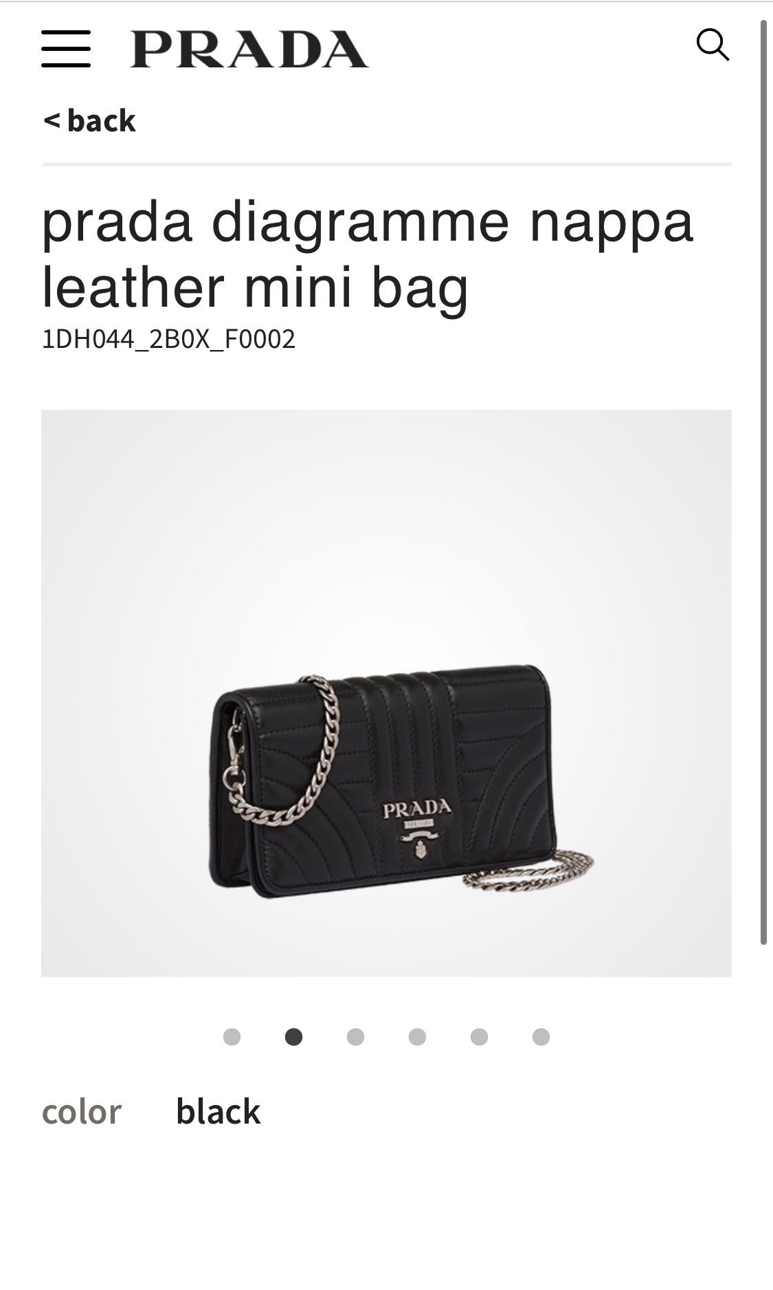 prada diagramme nappa leather mini bag
