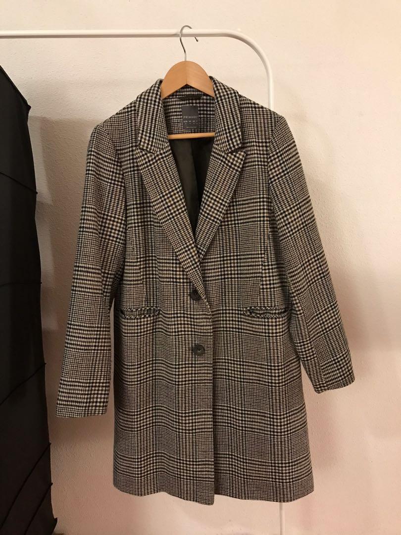 Tartan coat clearance primark