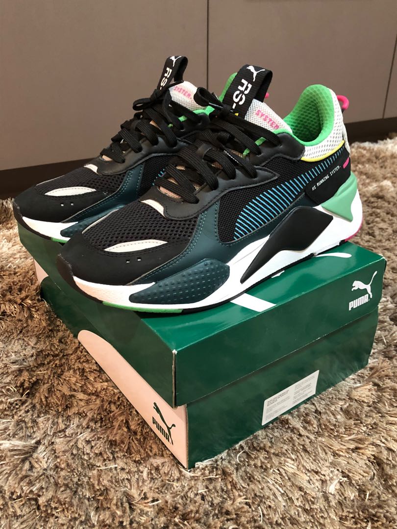 puma rsx black blue atoll