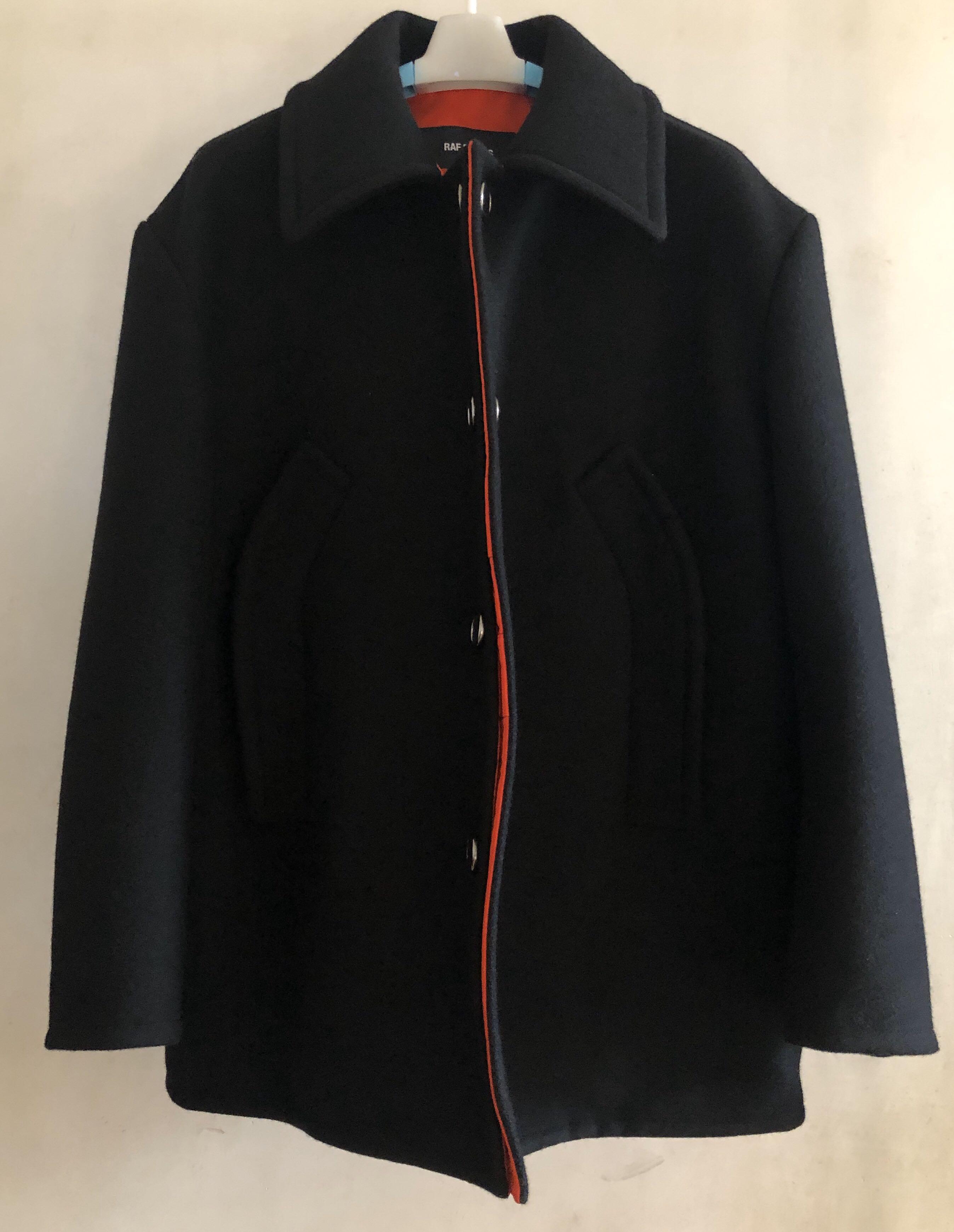 raf simons caban coat