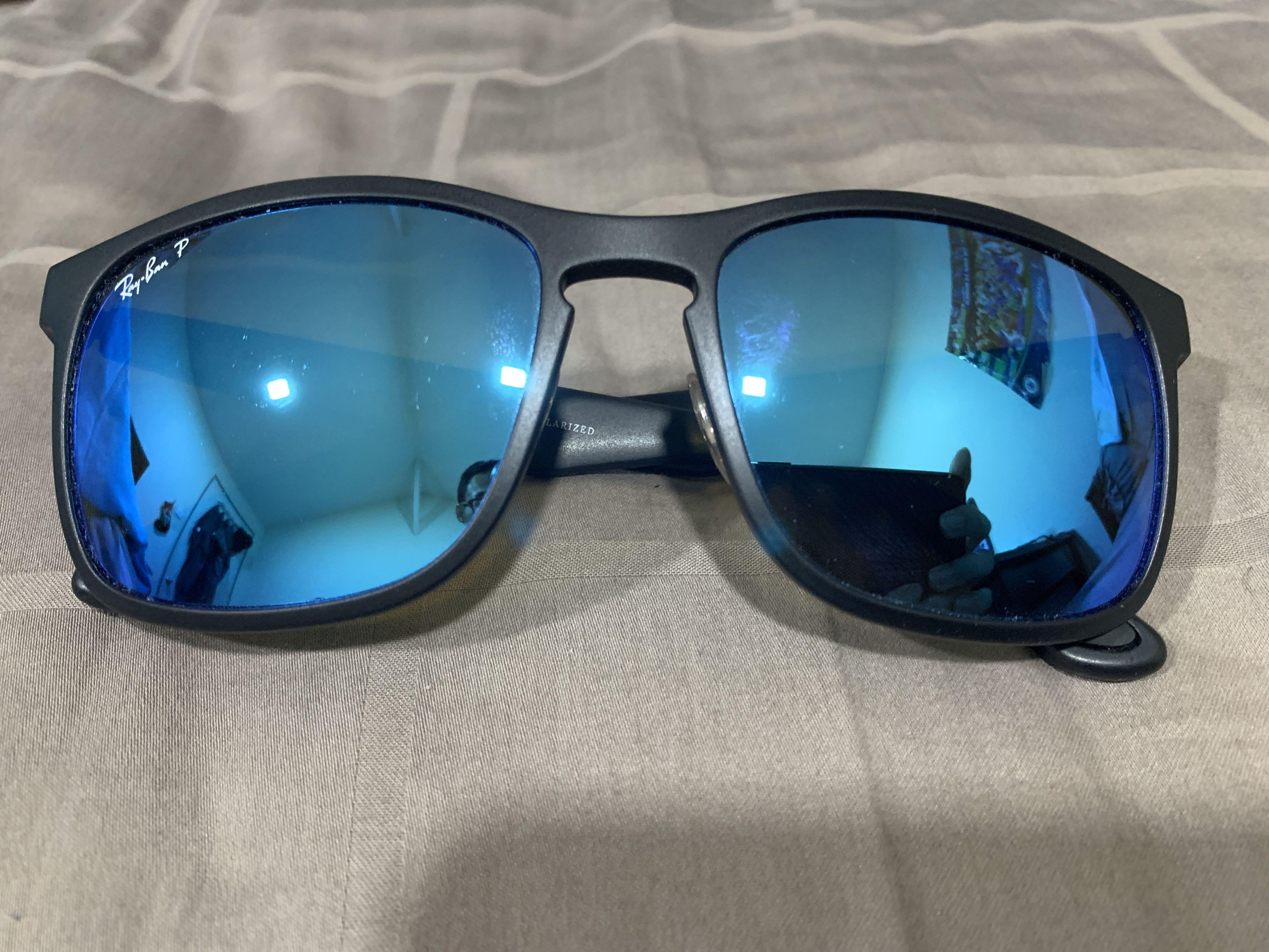 Ray-Ban Blue Mirror Chromance Sunglasses RB4264 601SA1 58 | Ray-Ban  Chromance RB 4264 58mm Artic Blue Mirror Polarized 