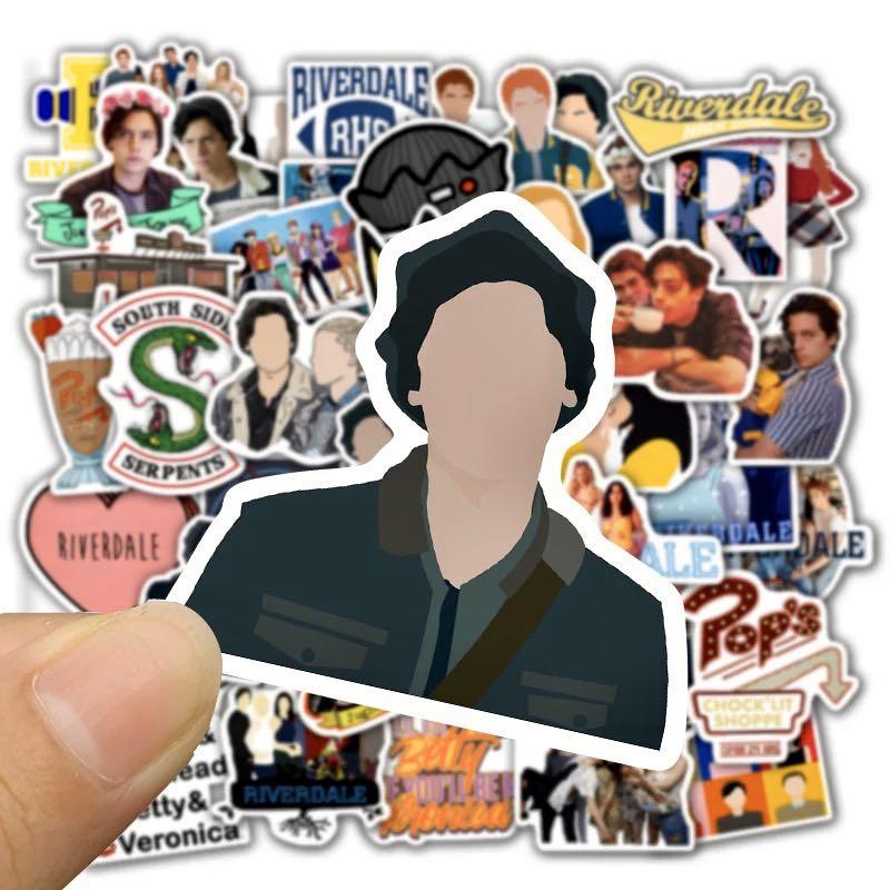 Stickers 50pc Riverdale Archie Comics Universe American Television Series Jughead Betty Veronica Pops Southside Serpents Assorted Style Mrtamk Design Craft Others On Carousell